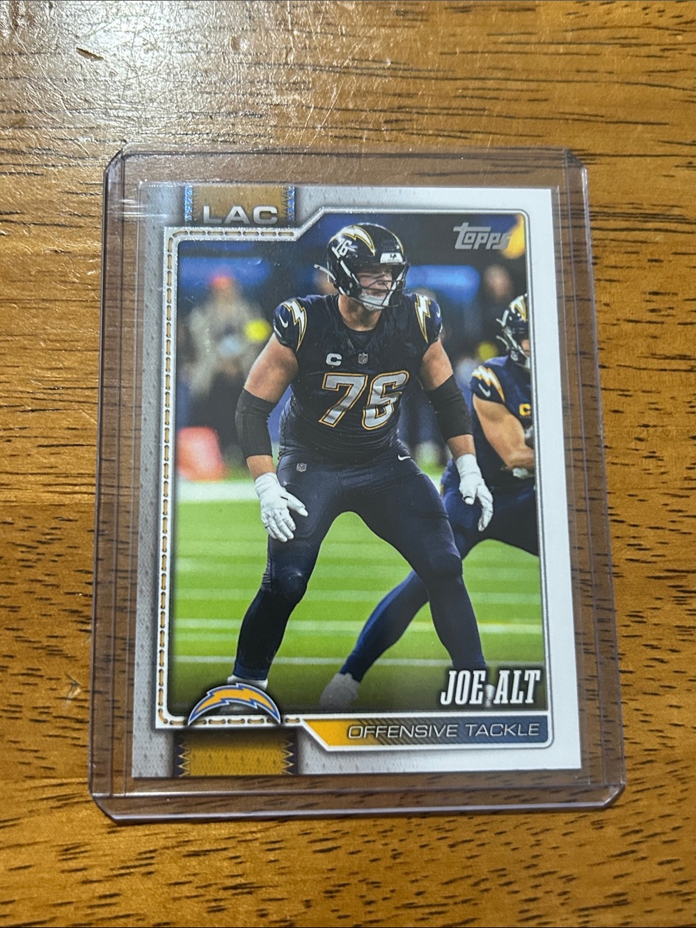 Joe Alt LA Chargers Football Topps Trading Card